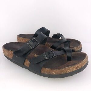Birkenstock Black Slip On Sandal Shoes Size 5